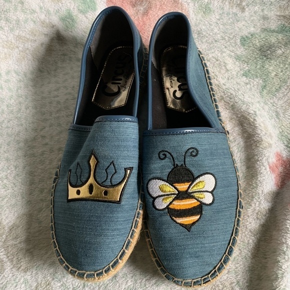 Sam Edelman Circus queen bee slip on espadrilles 8.5 - Picture 1 of 5